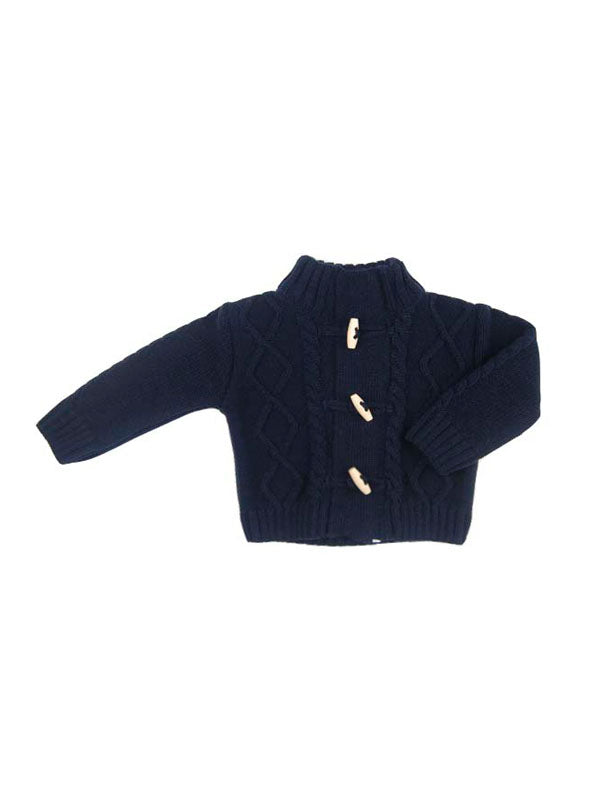 Knitted Boy Cable-Knit Cardigan