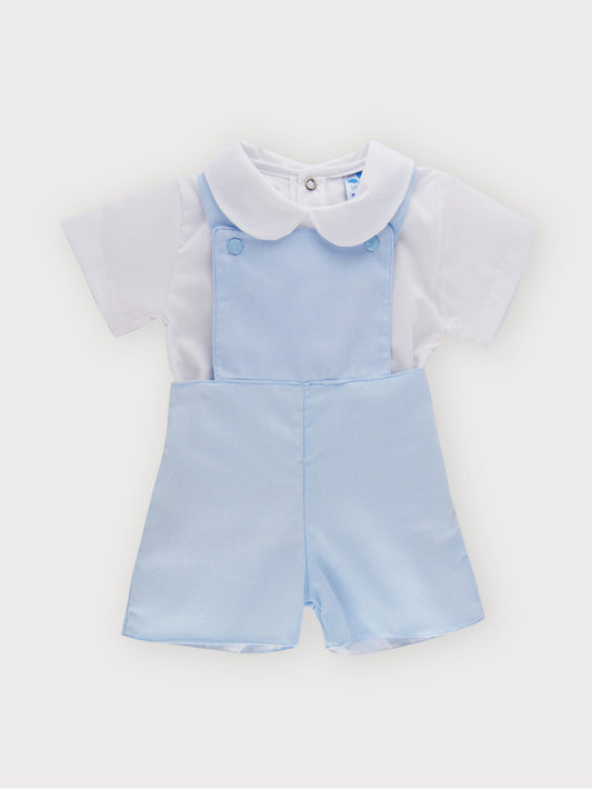 2-Piece Short Sleeve Boy Dungaree Set