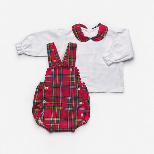 2-Piece Long Sleeve Boy Dungaree Set - Granada