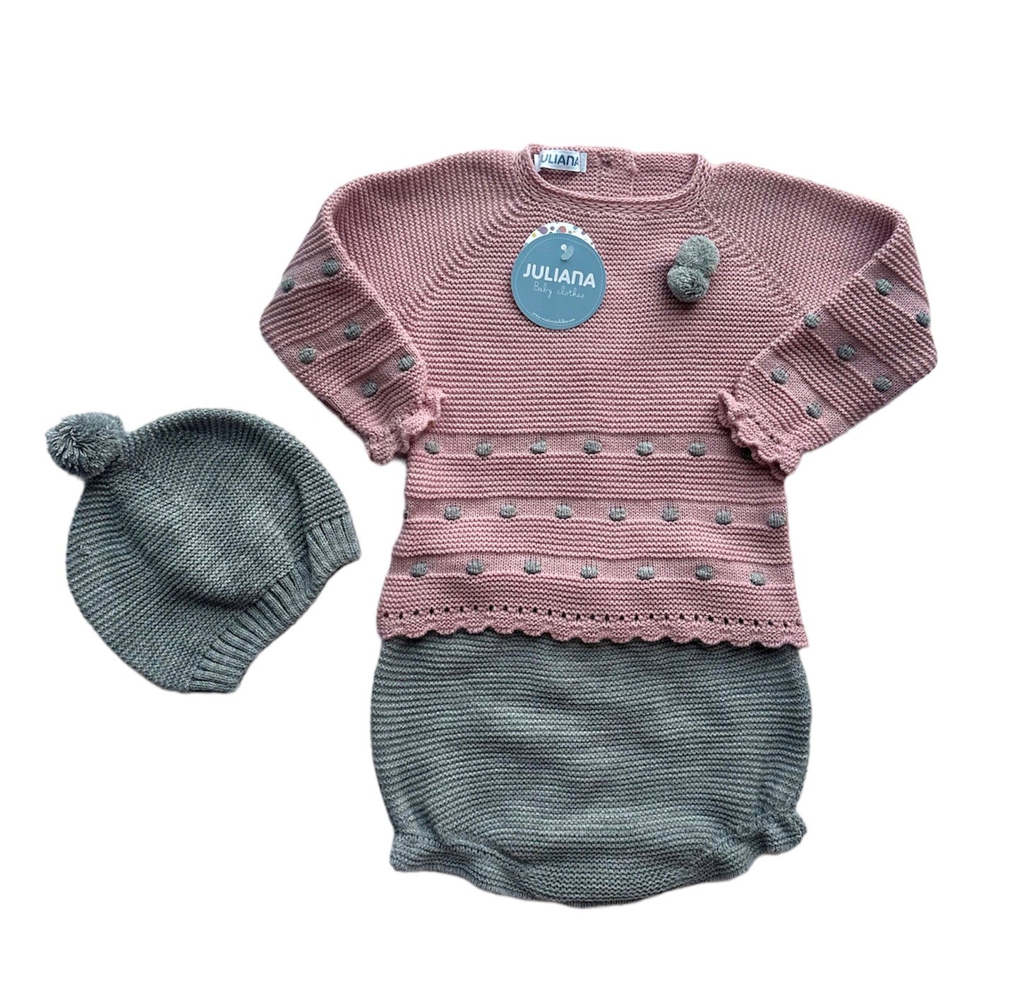 3-Piece Long Sleeve Girl Set - Grosella