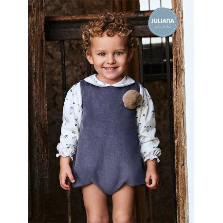 2-Piece Long Sleeve Boy Dungaree Set - Lola