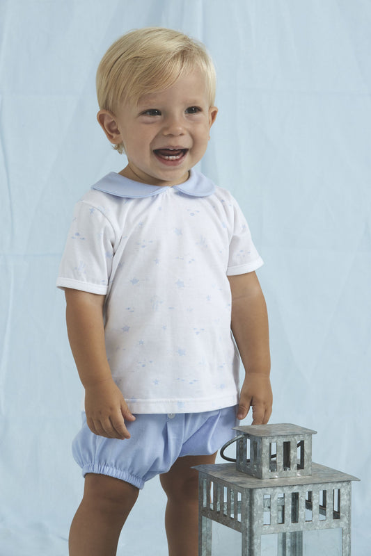 2-Piece Short Sleeve Boy Set - Turtle